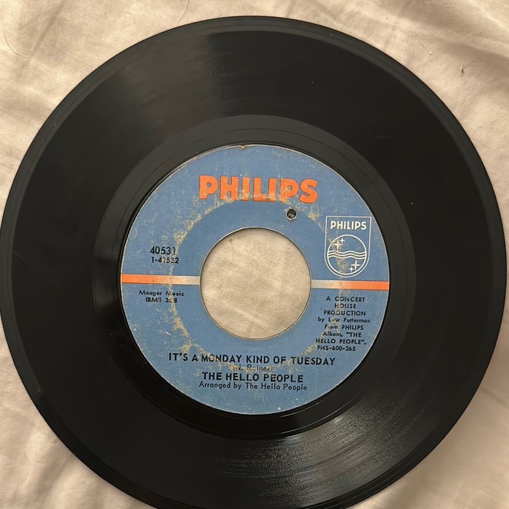 Philips Vinyl Record - Black and Blue